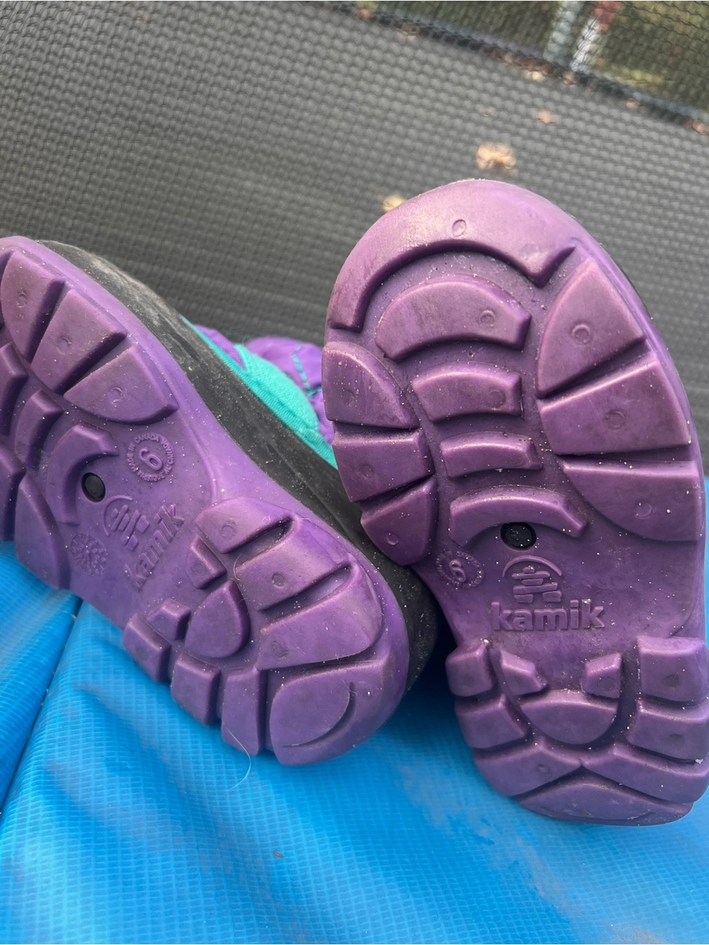 Kamik Kids Purple and Teal Winter Boots - Picture 2 of 2